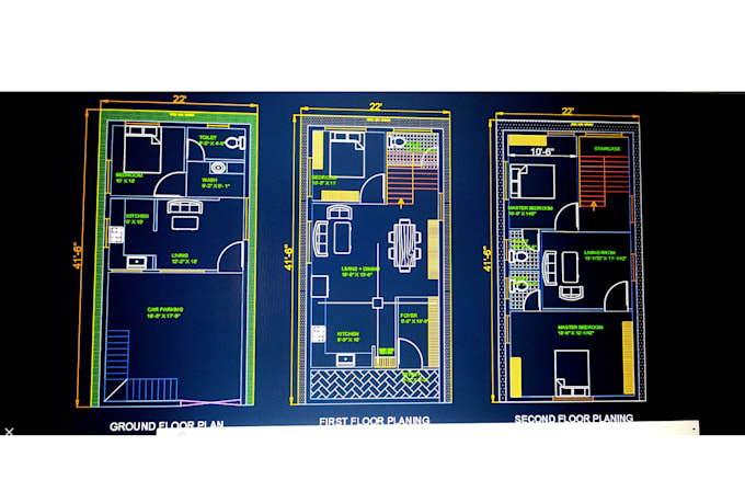 create a 2d autocad floor plan